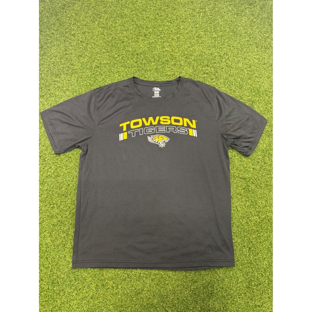 Pel Athletic Towson Tigers Mens Large Gray Performance Mesh T-Shirt NCAA NCAA